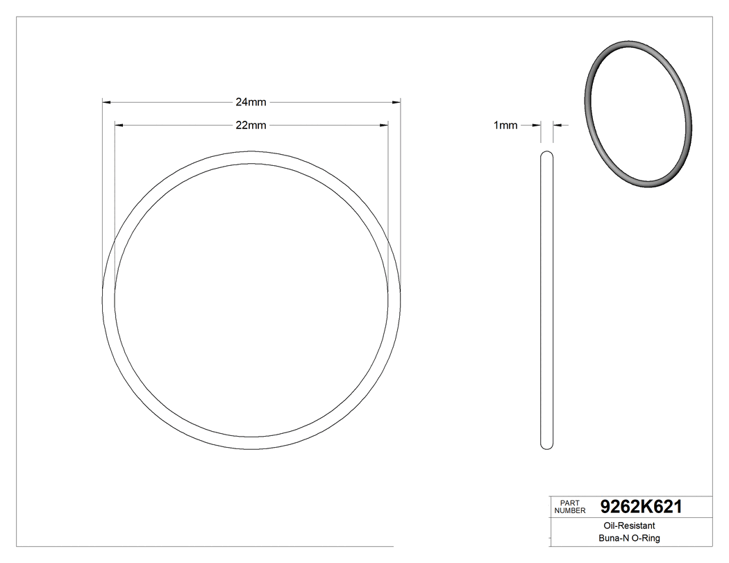 Technical drawing - 9262K621